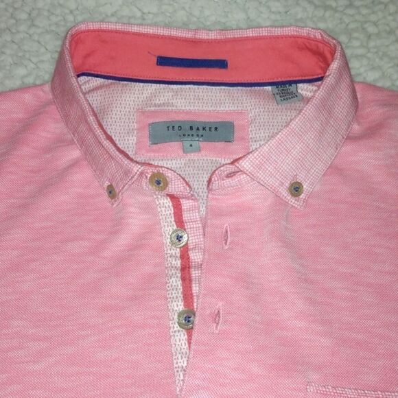 Ted Baker London Polo Shirt Size 4 / Large - Picture 2 of 5